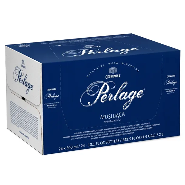 Cisowianka Perlage Naturalna woda mineralna musująca 300 ml x 24 sztuki