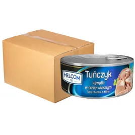 helcom-tunczyk-kawalki-w-sosie-wlasnym-170g-x-24-sztuk