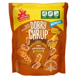 Zdjęcie produktu Lajkonik Dobry Chrup mini paluchy o smaku musztardy i miodu 100g