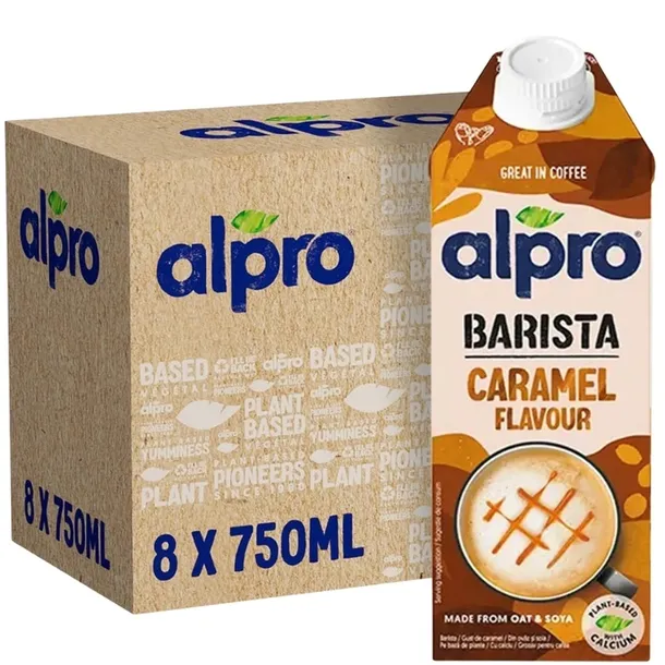 Alpro Barista Napój owsiano - sojowy o smaku karmelowym 750ml x 8 sztuk