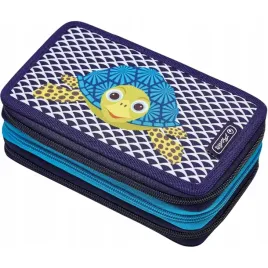 herlitz-piornik-3-komorowy-do-szkoly-z-wyposazeniem-turtle