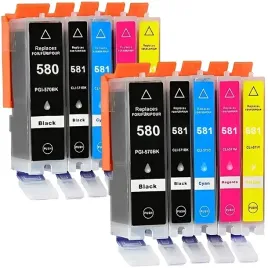 tusze-xl-x10-pgi580-do-canon-ts705-ts6250-ts6350-ts8350-ts9551c-tr8550-chip