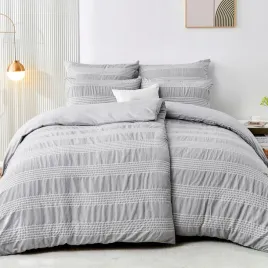 komplet-poscieli-z-mikrofibry135-x-200-cm-4-czesciowa-szaro-biale-paski