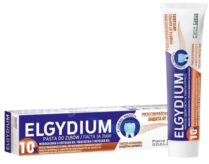 Elgydium Pasta do zębów przeciwpróchnicowa wzbogacona o chitosan MS 75 ml