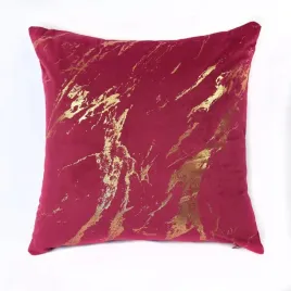 poszewka-dekoracyjna-welur-glamour-bordo-40x40-marmurek-czerwona-ze-zlotym