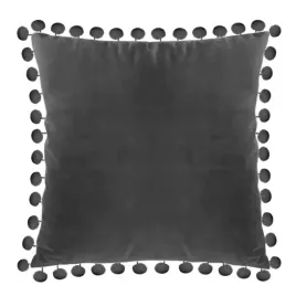 stylowa-poszewka-dekoracyjna-pomponiki-welur-40x40-szara-poduszka-ozdobna