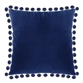 stylowa-poszewka-dekoracyjna-pomponiki-welur-40x40-granat-poduszka-ozdobna