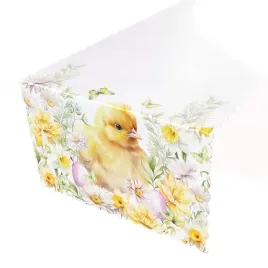 wielkanocny-bieznik-38x140-cm-zolty-kurczak-kwiaty-wodoodporny-chmurka