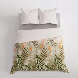 posciel-komplet-felina-zielone-liscie-100percent-bawelna-satynowa-220x200cm