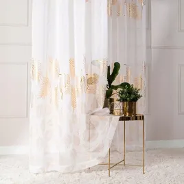 firanka-biala-250x140-cm-zloty-wzor-liscie-gladka-do-zawieszenia-na-tasmie