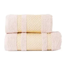 elegancki-recznik-70x140-100percent-bawelna-450g-m-pudrowy-roz-ze-zlota-bordiura