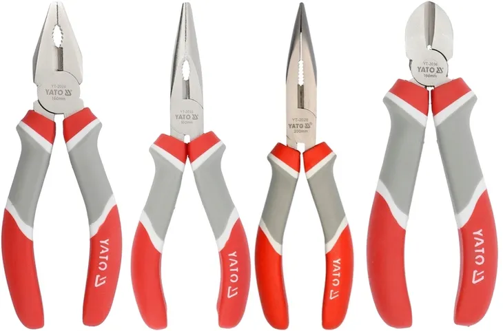 YATO ZESTAW SZCZYPIEC 160MM KOMBINERKI WYDŁUŻONE/OBCINACZKI SZCZYPCE TNĄCE