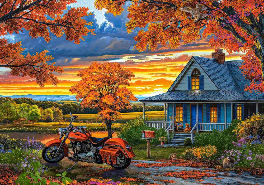puzzle-500-elementow-jesienna-przejazdzka-stan-nowy