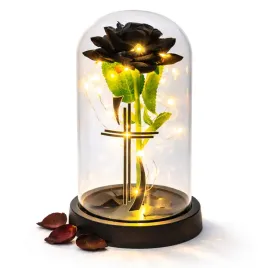 znicz-led-lampion-czarna-wieczna-roza-pamiatka-na-grob-cmentarz-dekoracja