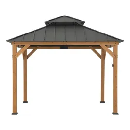altana-ogrodowa-33x33-drewniana-sunjoy-oswietlenie-led-dach-antracyt