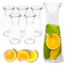 kpl-6x-karafka-szklana-250ml-na-wino-wode-lemoniade-sok-dzbanek-pojemnik