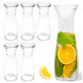 kpl-6x-karafka-szklana-250ml-na-wino-wode-lemoniade-sok-pojemnik-dzbanek