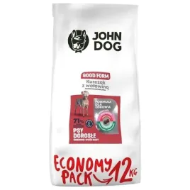 karma-sucha-dla-psa-john-dog-good-adult-kurczak-z-wolowina-12kg