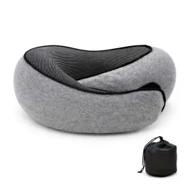 poduszka-podrozna-rogal-na-szyje-ochrona-360-pianka-memory-foam-szara