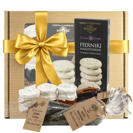zestaw-box-prezentowy-pierniki-w-czekoladzie-herbata-premium-miod-konfitura