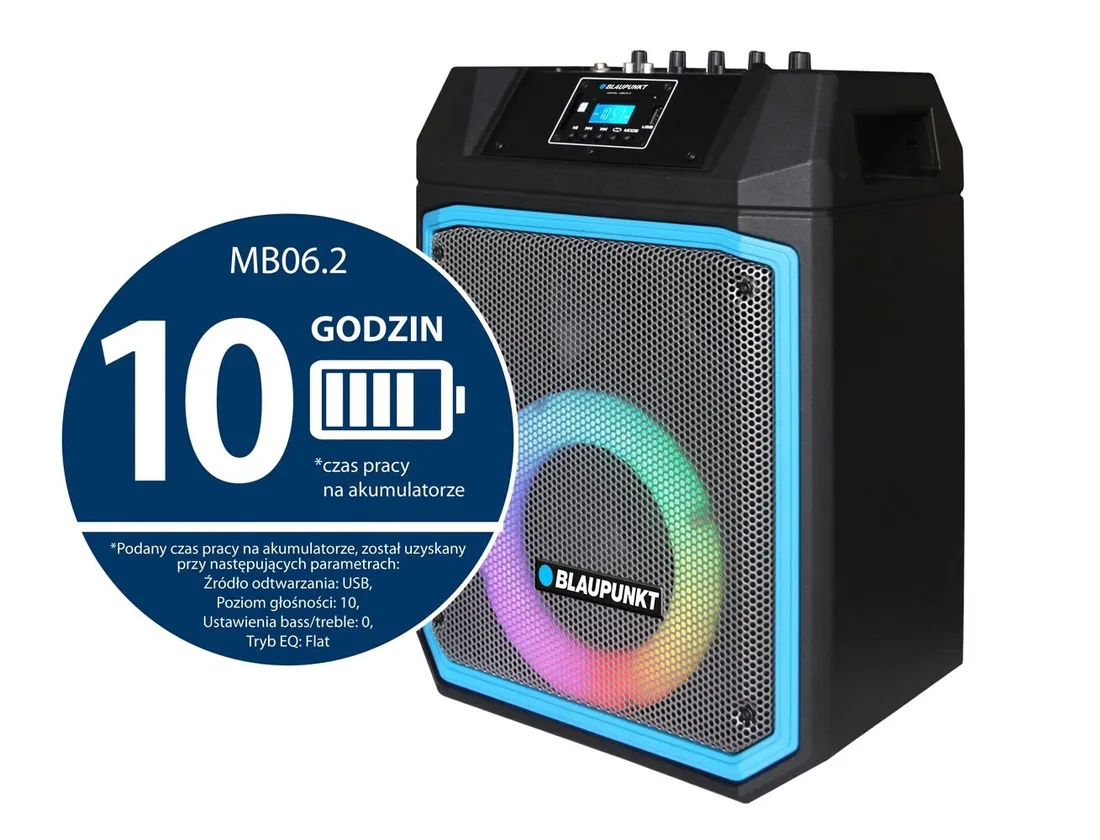 system-audio-przenosny-led-karaoke-blaupunkt-stan-nowy