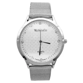 zegarek-damski-srebrny-bransoleta-mesh