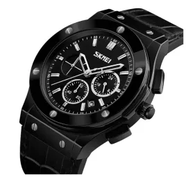zegarek-meski-skmei-analogowy-pasek-skora-chronograf-datownik