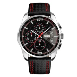 zegarek-meski-skmei-analogowy-czarny-pasek-chronograf-datownik