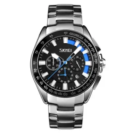 zegarek-meski-skmei-analogowy-bransoleta-chronograf-srebrny