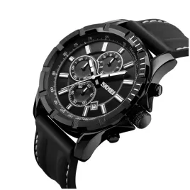 zegarek-meski-skmei-czarny-pasek-skora-chronograf-datownik