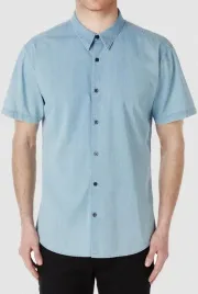 selected-homme-niebieska-koszula-s-s-niebieski-krotki