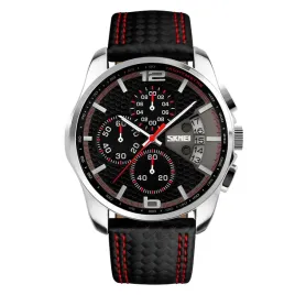 zegarek-meski-skmei-analogowy-czarny-pasek-chronograf-datownik