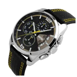 zegarek-meski-skmei-analogowy-czarny-pasek-chronograf-datownik
