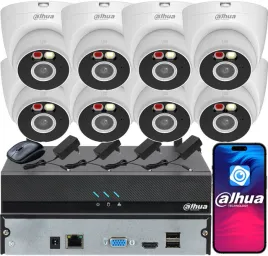 monitoring-dahua-na-8-kamer-5mpx-t5a-pv-smart-dual-light-audio-mikrofon