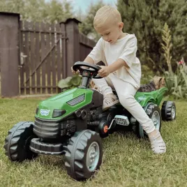 woopie-traktor-na-pedaly-farmer-gotrac-maxi-z-przyczepa-ciche-kola