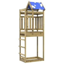 wieza-zabaw-brazowy-85-x-525-x-239-cm-drewno-impregnowane-lite