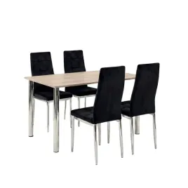 zestaw-stol-lugano-120x80-blat-sonoma-nogi-chrom-4-monako-czarne-welur