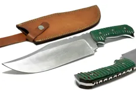 noz-mysliwski-bowie-recznie-wykonany-stal-skorzane-etui-micarta-ninja