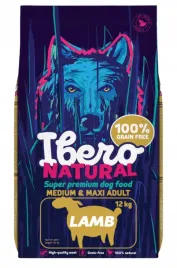 ibero-natural-dog-grain-free-adult-medium-maxi-lamb-12kg