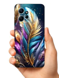 etui-case-do-xiaomi-redmi-note-12-12-4g-piora-liscie-wzorki