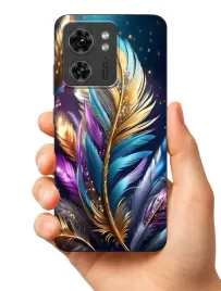 etui-case-do-motorola-edge-40-piora-liscie-wzorki
