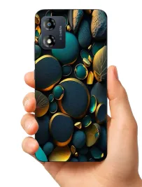 etui-case-do-motorola-moto-e13-kamienie-liscie-wzorki