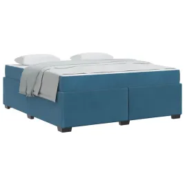 ramka-lozka-z-materacem-ciemnoniebieski-180-x-200-cm-tkanina