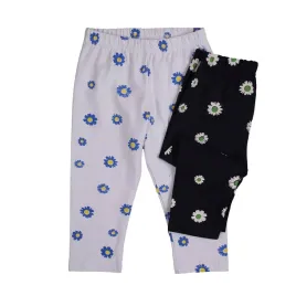 legginsy-3-4-dziewczece-2-pak-bialo-granatowe-w-margaretki-tup-tup-r-98