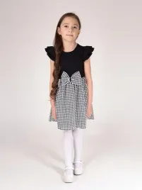 dziewczeca-sukienka-elegancka-pepitka-czarna-nicol-r-134