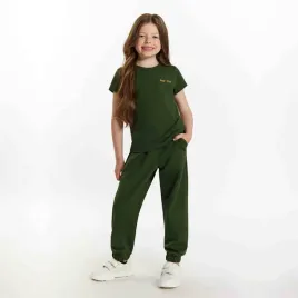 t-shirt-dziewczecy-khaki-tup-tup