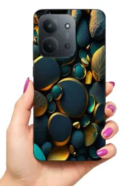 etui-case-do-xiaomi-redmi-15c-15c-4g-kamienie-liscie-wzorki
