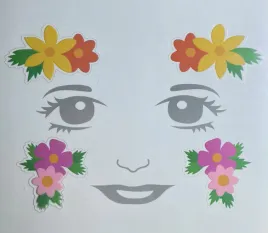 naklejki-na-twarz-dla-dzieci-kwiaty-na-urodziny