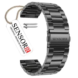 uniwersalna-czarna-bransoleta-do-zegarka-smartwatcha-22mm-stal-nierdzewna