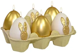 swieca-6szt-jajko-60-45-bunny-mix-polmat-zloty-bialy